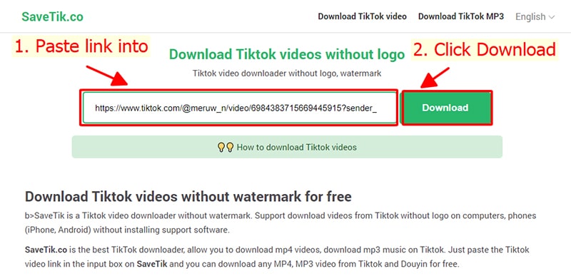 ดาวน์โหลด Tiktok Mp3 - ดาวน์โหลด Tiktok เพลงเป็น Mp3 | Savetik.Co