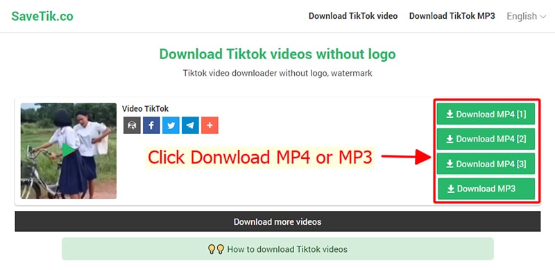 Tiktok dowload mp3 video Converter TikTok
